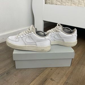 White Nike Air Force 1s
